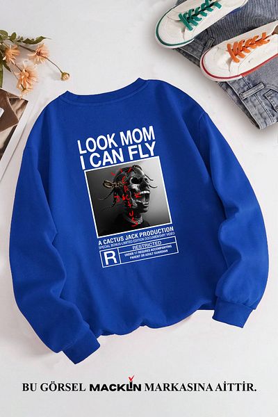 macklin Hanorac unisex cu imprimeu Travis Scott Cactus Jack - Decolteu
