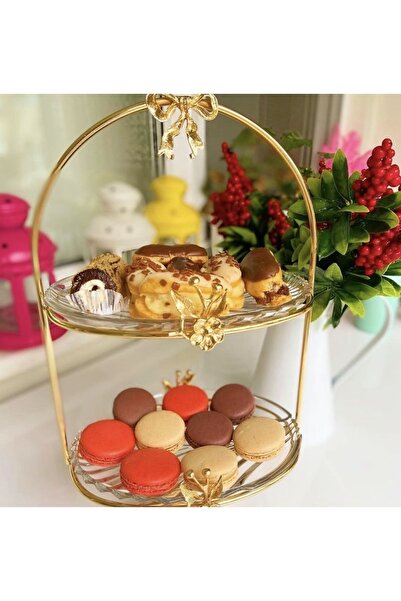 vanilya accessory Presentation products set of three gold color