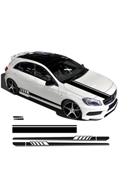 EYBA STİCKER Black Waterproof Strip Sticker Set