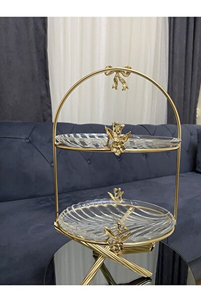 vanilya accessory Presentation products set of three gold color