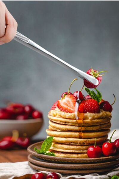 EARABUL Barbekü Maşa Cımbızı - Et Kızartma Maşası - Profesyonel Masterchef Cımbız Maşa