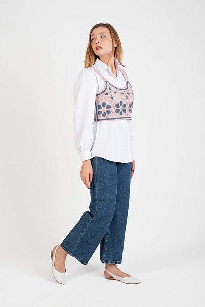 Hatun Atila Hatunatila Strappy Crochet Knitwear Sweater - 5077