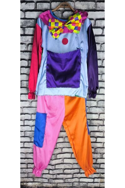 rengarenk kostüm İKİLİ PALYAÇO KOSTÜMÜ