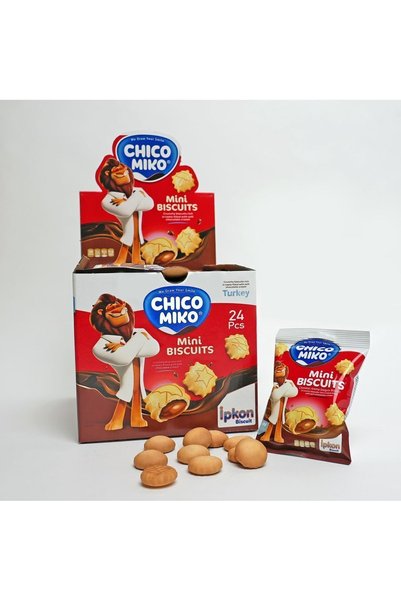 Generic Brand Mini Bisuits (New) Chocolate Cream Filled Biscuits (30 Gr*24 Pieces) Package