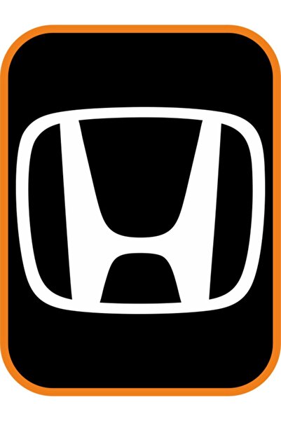 EYBA STİCKER ملصق زجاج فتحة سقف هوندا - مقاس كبير 40x30 سم، أبيض