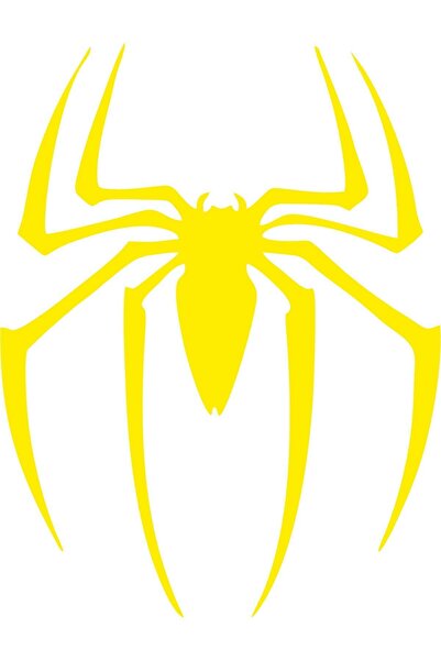 EYBA STİCKER ملصق سيارة مارفل سبايدر أصفر