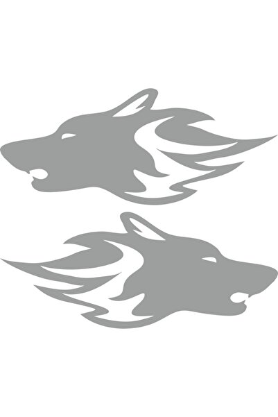 EYBA STİCKER مجموعة ملصقات سيارات بيضاء مقاس 24 × 10 سم - مجموعة اليمين واليسار