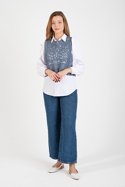 Hatun Atila Hatunatila Tasseled Lace Sweater - 5043