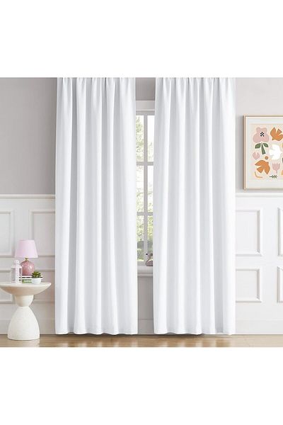 Pyramid Home Satin Sunshade Curtain Extrafor Drawstring 1.Class High Quality Sunshade Curtain