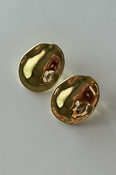 Beca Atelier Gold Colored Slide Earrings