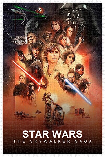 Jeronkarji Star Wars Collection Film Posterinin 1000 Parça Puzzle Yapbozu Sürüm5