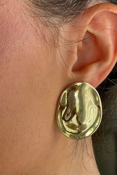 Beca Atelier Gold Colored Slide Earrings