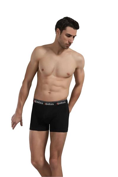 Saran Men's Cotton Lycra Boxers 3103 - 6 Pieces