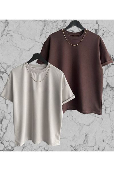 viperkombin Βαμβακερό Σετ μπλουζάκι Oversize 2 τεμαχίων - Άνετη εφαρμογή