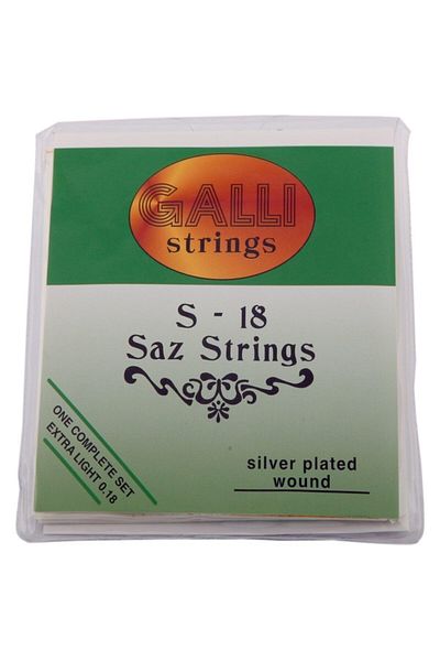 Anatolia 0.18 Imported Galli Short Handle Saz Wire Set + 10 Pieces Saz Tezene Plectrum Set