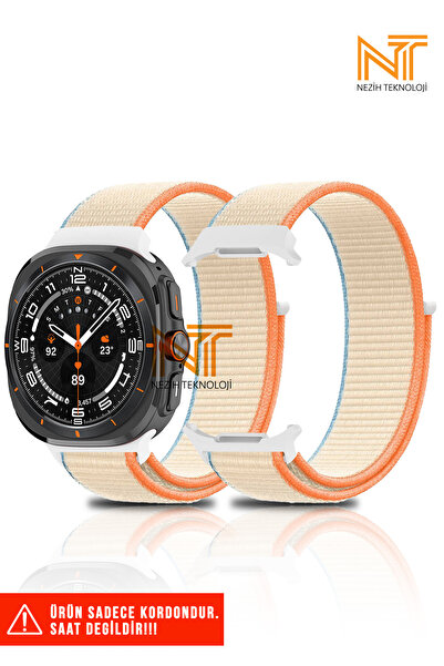 Nezih Case Samsung Galaxy Watch Ultra 47mm Uyumlu A+ Kalite Hasır Kordon