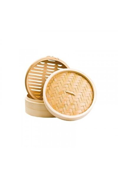 XUSHI GIDA 18 Cm Bir Kapaklı Bir Bambu Vapur Bamboo Steamer With One Cover