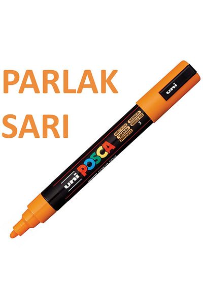 Uni Bright Yellow Posca Marker - 0.9-1.3mm, 3m Length