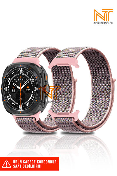 Nezih Case Samsung Galaxy Watch Ultra 47mm Uyumlu A+ Kalite Hasır Kordon
