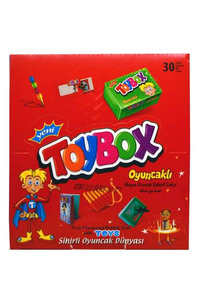 Toybox Sakız 5 gr X 20'li Kutu Oyuncaklı Meyve Aromalı