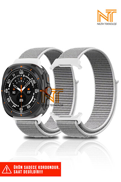 Nezih Case Samsung Galaxy Watch Ultra 47mm Uyumlu A+ Kalite Hasır Kordon