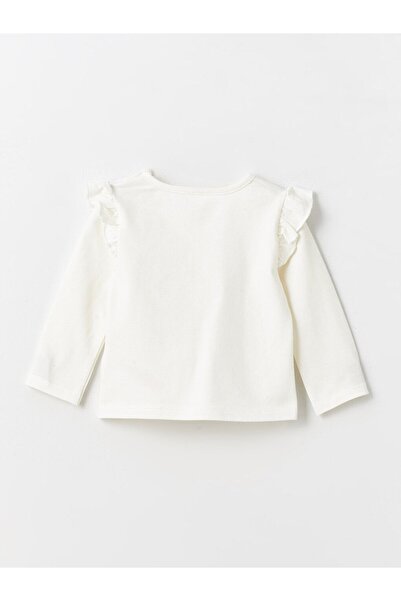 LC Waikiki Lcw Crew Neck Long Sleeve Printed Baby Girl Blouse and Leggings Pants Set of 2