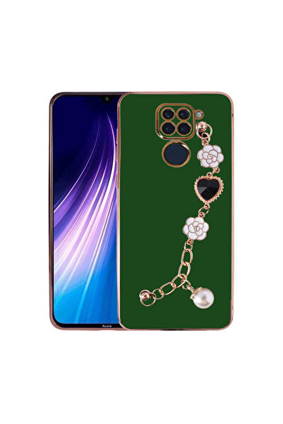 MCASERING Xiaomi Redmi Note 9 4g Kılıf Kamera Korumalı Parlak Gold Kenarlı Ka...