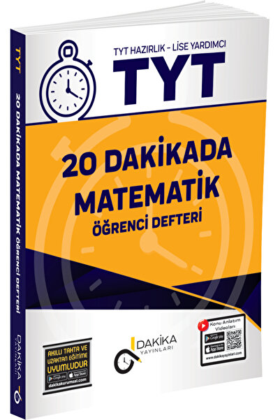 Dakika Yayınları 20 DAKİKADA TYT MATEMATİK ÖĞRENCİ DEFTERİ
