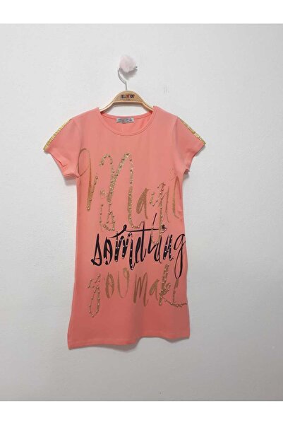 Toontoy Girl's Lettering Pearl Stone Dress