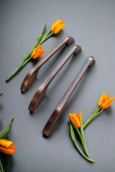 Dizaynhouse 160 mm Bakır Renk Zebra Model Çekmece Kulpu, Eskitme Zarif Metal ...