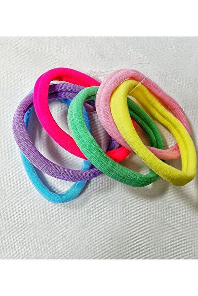 accessries 6 Lı Renkli Havlu Lastik Toka