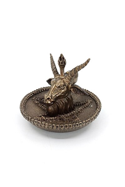 ITSOLD Baphomet Geri Akış Tütsülük | Ritüel Dekoratif Obje | Meditasyon Dekor...