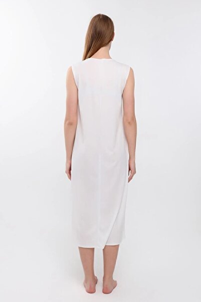Sahra Şal Dünyası White Sleeveless Dress Lining Underwear Jupon J001