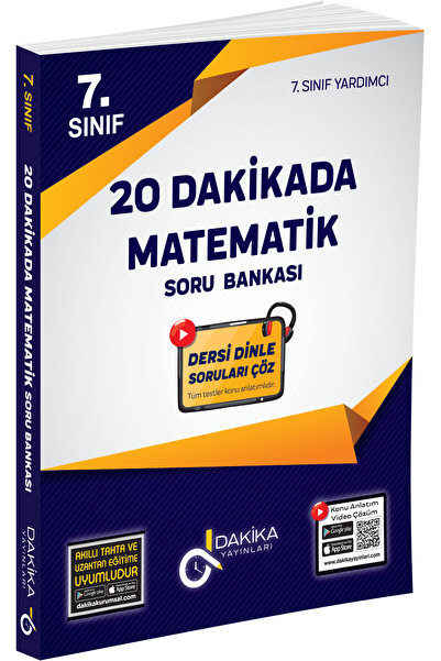 Dakika Yayınları 20 DAKİKADA 7. SINIF MATEMATİK SORU BANKASI