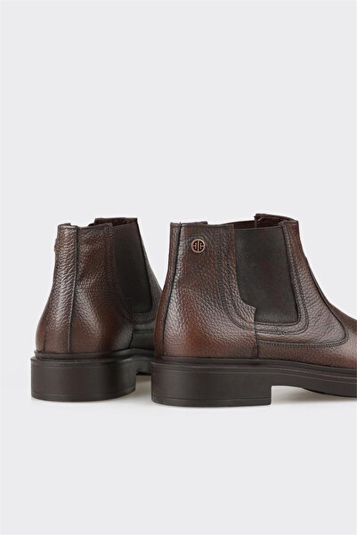 Elle Shoes Kahve Deri Erkek Günlük Bot