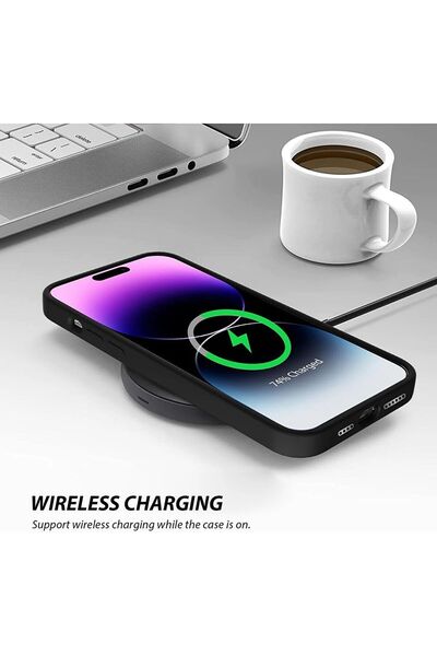 n noppax iPhone 15 Pro Pink Silicone Case Stain-Resistant Suede Inside Erasable Camera Raised Cover