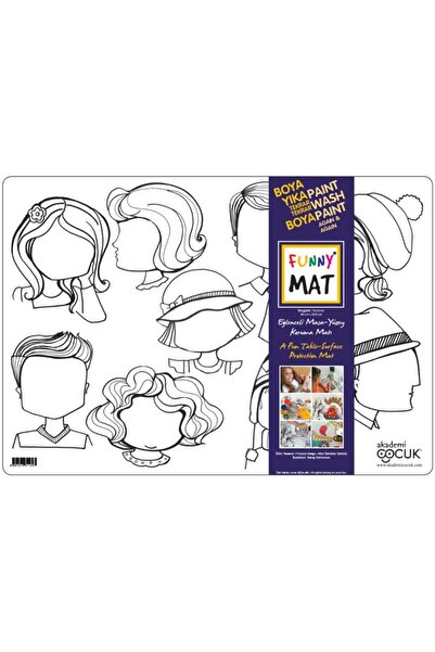 Akademi Çocuk Funny Mat - Duygular - Küçük 33,5x48cm