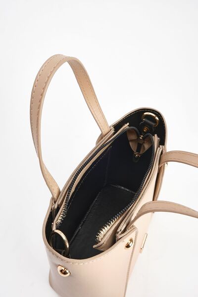 Marjin Women's Adjustable Strap Hand Shoulder Bag Rapon Mink