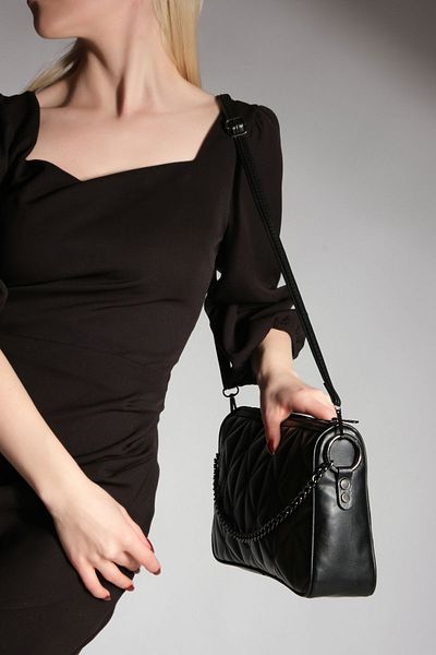Marjin Women's Adjustable Strap Hand Shoulder Bag Onles Black
