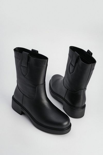 Marjin Dámské každodenní boty z pravé kůže Gater Black