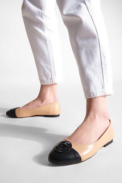 Marjin Women's Flats Buckle Monda mink