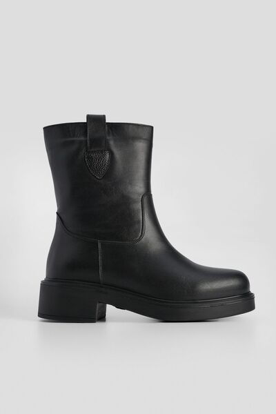 Marjin Dámské každodenní boty z pravé kůže Gater Black