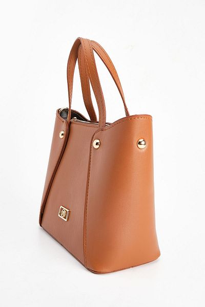Marjin Women's Adjustable Strap Hand Shoulder Bag Rapon Brown