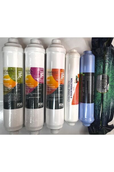 Aqualine 6 Lı Kapalı Kasa Inlıne Filtre Seti Çift Karbon,platınum Membran