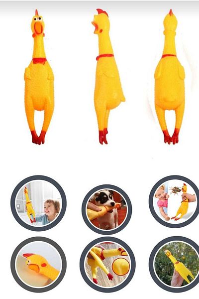Dalian Home Singing Chicken Dog Toy 30 Cm Sounding Yelling Chicken