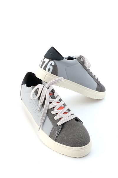 Marjin Men's Sneaker Lace-Up Sports Shoes Comes Gray