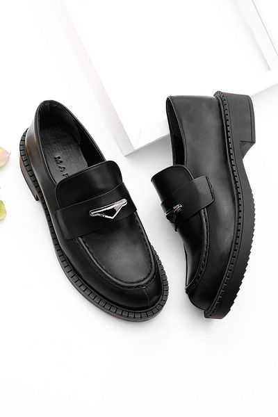 Marjin Damen Loafer Mokassin Freizeitschuhe Dunaz schwarz