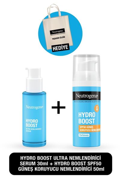 Neutrogena Hydro Boost SPF50 Güneş Koruyucu Nemlendirici 50 ml + Ultra Nemlendirici 30 ml