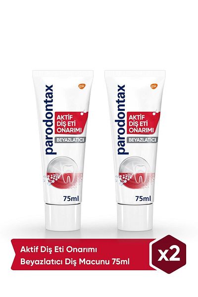 Parodontax Whitening Active Toothpaste - 75ml X 2 Pieces