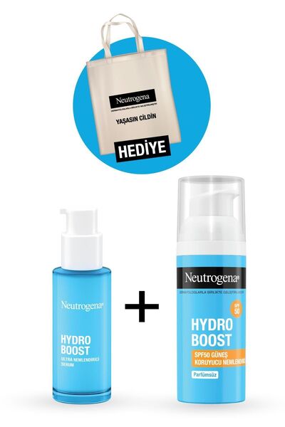 Neutrogena Hydro Boost SPF50 Güneş Koruyucu Nemlendirici 50 ml + Ultra Nemlendirici 30 ml